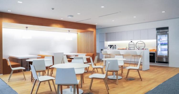 Cafeteria als Erholungsort im Büro