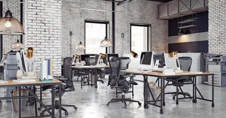 Der industrielle Stil im Büro