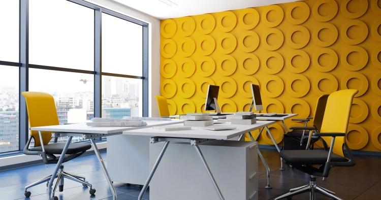 Büro modern und poppig