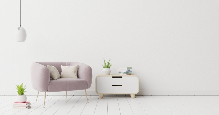 Minimalistischen Raum schaffen