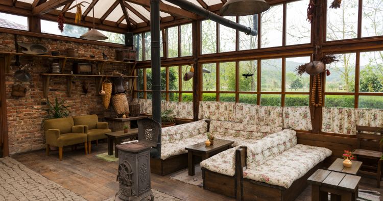 Rustikale Bar Einrichtung Gastronomie