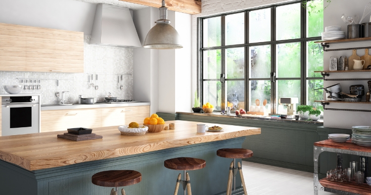 Offene Küchen mit Insel Idee