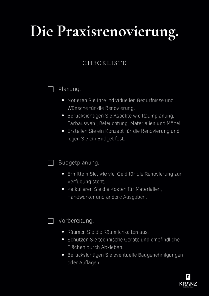 Checkliste Renovierung Praxis_Seite 1